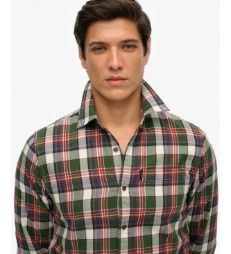 Superdry Koszula w kratę Vintage zielona