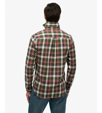 Superdry Koszula w kratę Vintage zielona