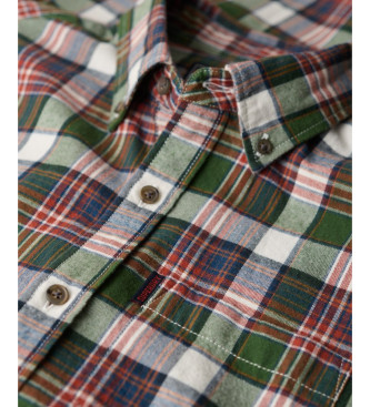 Superdry Koszula w kratę Vintage zielona