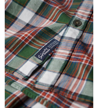 Superdry Koszula w kratę Vintage zielona