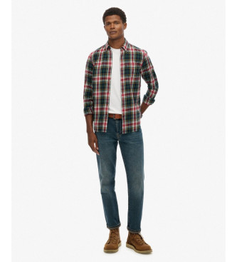 Superdry Camisa xadrez vintage verde