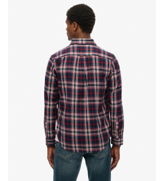 Superdry Camisa xadrez vintage vermelha