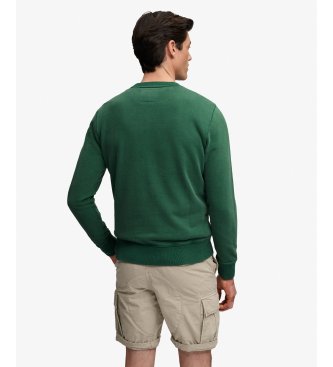 Superdry Vintage Prep Relaxed groene sweater