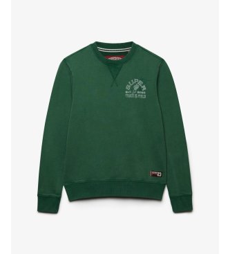 Superdry Vintage Prep Relaxed groene sweater