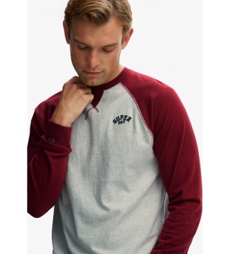 Superdry Vintage Athletic Baseball Top red