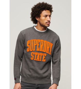 Superdry Vintage Athletic Crew Sweatshirt grau