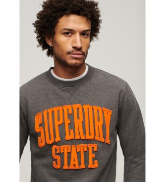 Superdry Vintage Athletic Crew Sweatshirt grau