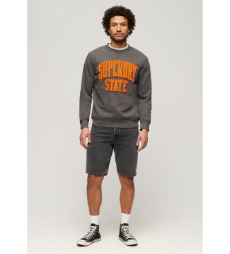 Superdry Vintage Athletic Crew Sweatshirt grau