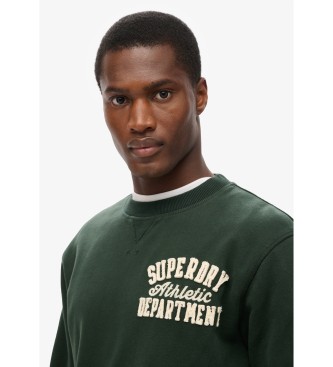 Superdry Camisola Vintage Athletic Crew verde