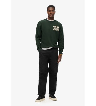 Superdry Vintage Athletic Crew Sweatshirt vert