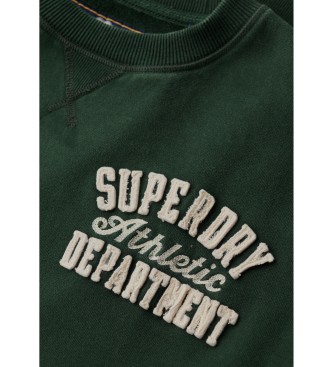 Superdry Camisola Vintage Athletic Crew verde