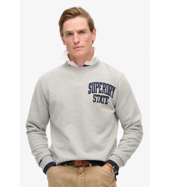 Superdry Vintage Athletic Crew Sweatshirt gris