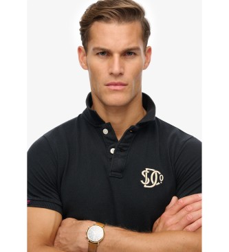 Superdry Vintage Athletic Emb navy polo shirt