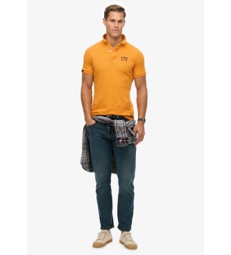 Superdry Polo sportiva gialla vintage