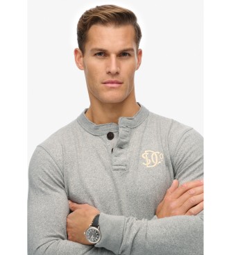 Superdry T-shirt Vintage Athletic Grandad cinzenta