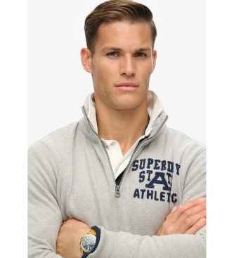 Superdry Vintage Athletic Sweater grijs