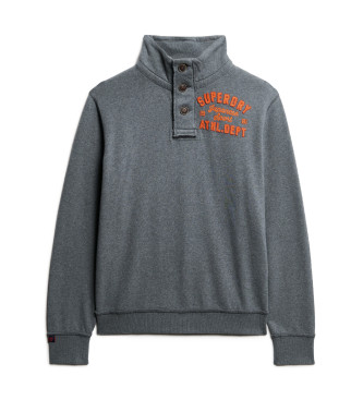 Superdry Felpa grigia Henley vintage atletica