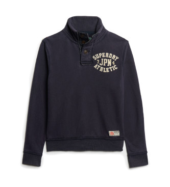 Superdry Sudadera Vintage Athletic Henley marino