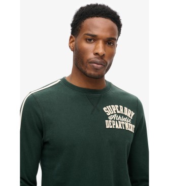 Superdry Vintage Athletic long sleeve striped T-shirt green