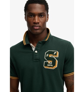 Superdry Polo Vintage Athletic Patch green