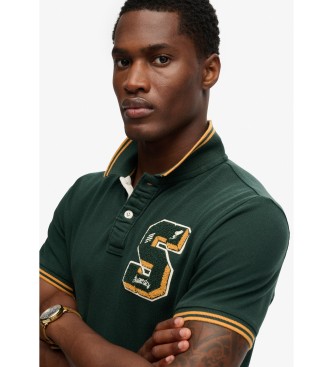 Superdry Polo Vintage Athletic Patch green
