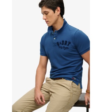 Superdry Vintage Athletic blue polo shirt