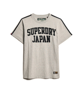 Superdry Vintage Athletic Str grijs T-shirt 