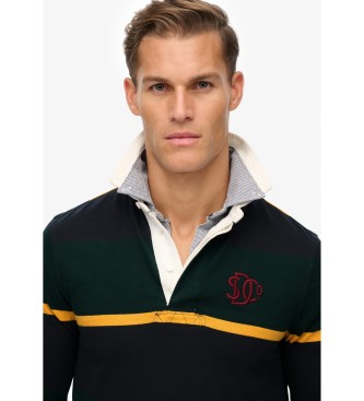 Superdry Vintage Rugby green polo shirt