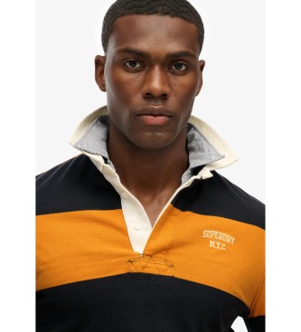 Superdry Polo Vintage Athletic Stripe Rugby orange