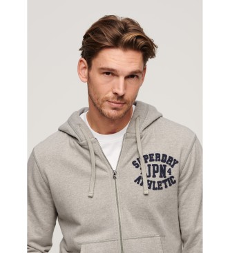 Superdry Felpa atletica vintage grigia