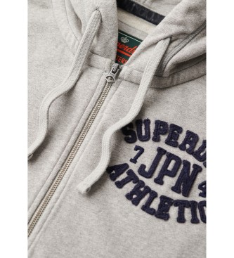 Superdry Szara bluza Athletic w stylu vintage