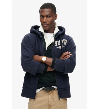 Superdry Vintage atletisk sportsjakke bl
