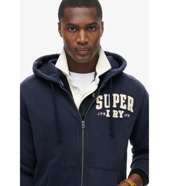 Superdry Vintage atletisk sportsjakke bl