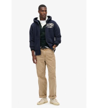 Superdry Vintage atletisk sportsjakke bl