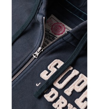 Superdry Vintage atletisk sportsjakke bl