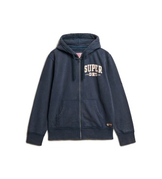 Superdry Vintage atletisk sportsjakke bl