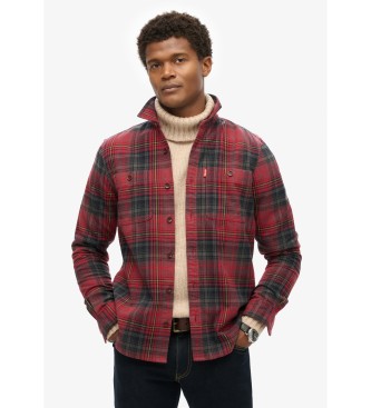 Superdry Vintage rdrutig overshirt