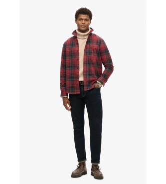 Superdry Vintage red checked overshirt