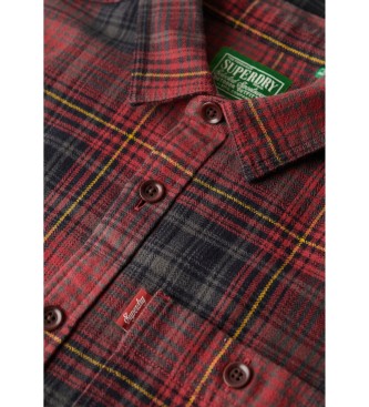 Superdry Sobrecamisa a cuadros Vintage rojo