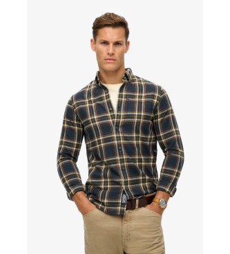 Superdry Ekologisk bomullsskjorta i vintage navy check