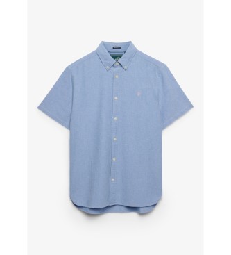 Superdry Camisa Vintage Loom manga curta azul
