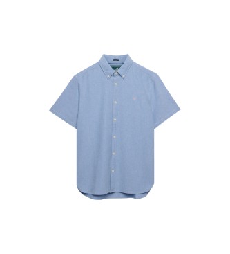 Superdry Camisa Vintage Loom manga curta azul
