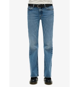 Superdry Jean skinny vas  taille moyenne en coton bleu