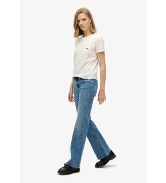 Superdry Jean skinny vas  taille moyenne en coton bleu