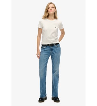 Superdry Jean skinny vas  taille moyenne en coton bleu