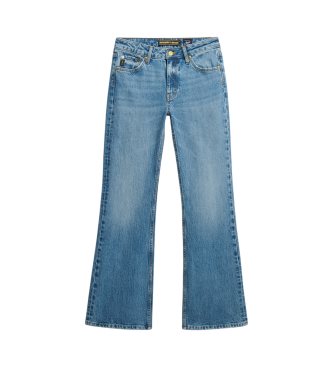 Superdry Jean skinny vas  taille moyenne en coton bleu