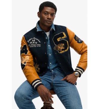 Superdry Vintage naszywana kurtka Varsity mairno