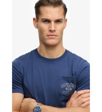 Superdry Vintage-Taschen-T-Shirt navy