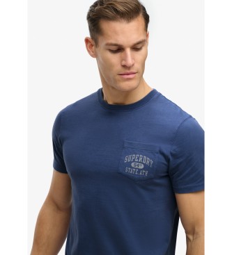 Superdry Vintage-Taschen-T-Shirt navy