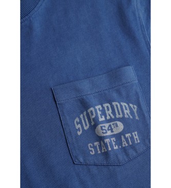 Superdry Vintage-Taschen-T-Shirt navy